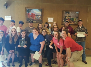 SOUTH GREENE FFA WINS OUTSTANDING OFFICER TEAM AT STATE CAMP